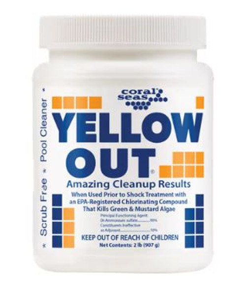 Natural Chemistry 17612COR 2 lb Bottle Yellow Out Algaecide 