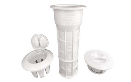 Umbrella Socket Complete Assembly White