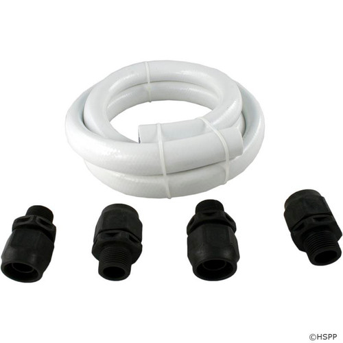 Pentair Booster Pump Hose Kit 2 Plastic Fittings and 1-6 ft White Hose (Built After 2005) # 353020