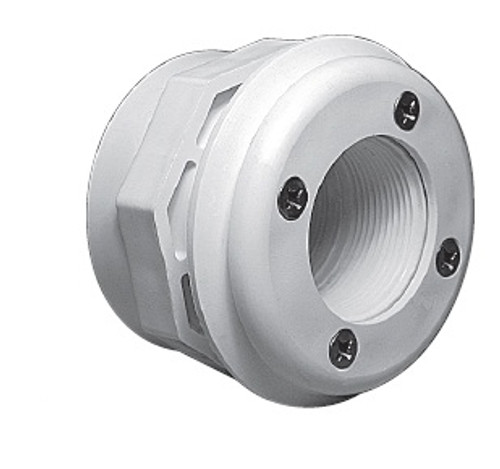 Waterway Steel Wall Fitting Assembly with Combo Spacer/Locknut 1.5 FPT x 1.5 Socket - Gray # 400-9067B Waterway Steel Wall Fitting Assembly with Combo Spacer/Locknut 1.5 FPT x 1.5 Socket - Gray # 400-9067B