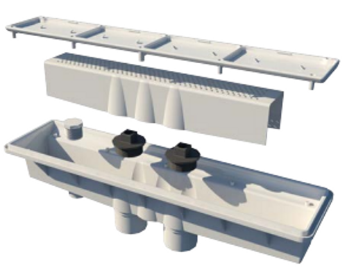 A&A Manufacturing Dual Suction AVSC Drain Vinyl w/ Hydrostatic Relief - Dark Blue 558389 A&A Manufacturing Dual Suction AVSC Drain Vinyl w/ Hydrostatic Relief - Dark Blue 558389