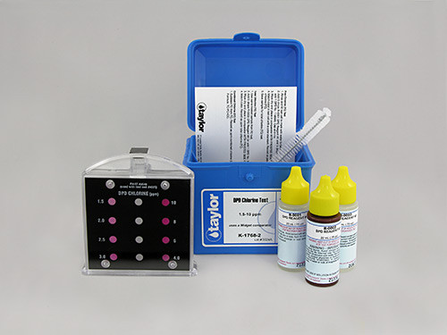 Taylor Chlorine DPD 1.5-10 ppm Midget Test Kit K-1768-2 Taylor Chlorine DPD 1.5-10 ppm Midget Test Kit K-1768-2