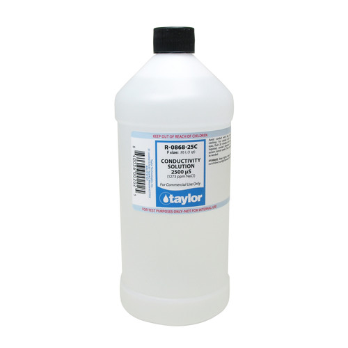 Taylor Conductivity Solution 2500 µS 32oz #R-0868-25C-F Taylor Conductivity Solution 2500 µS 32oz #R-0868-25C-F