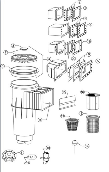 Pentair Skimmer Basket Handle # 85014700 Pentair Skimmer Basket Handle # 85014700
