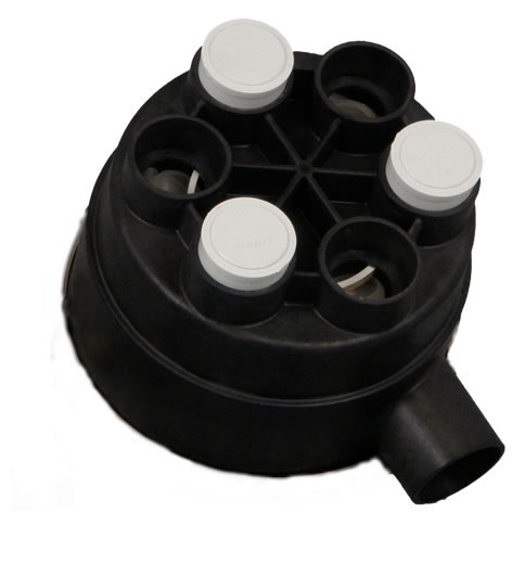 A & A Manufacturing 3 Port Low Profile Lower Housing - #549100