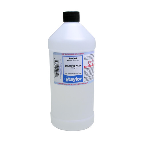 Taylor Sulfuric Acid .12N 32oz #R-0009-F Taylor Sulfuric Acid .12N 32oz #R-0009-F