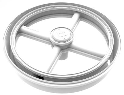 Blue Square Eclipse Drain - White # 501003WT