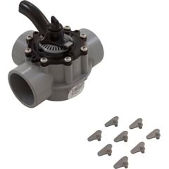Diverter Valve, 2In S X 2.5In Sp, 3-Way, Gray