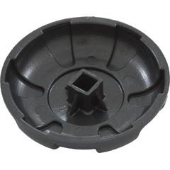 Knob, Waterway, 6 Spoke, Dark Gray