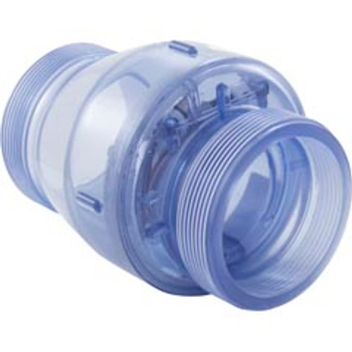 Check Valve, Magic, 2" ACME Fine Thd, 1/2lb, Clear