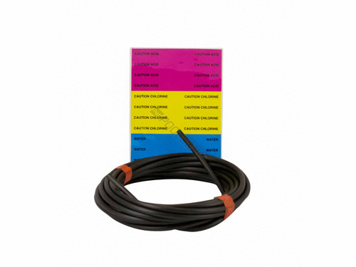Chemical Tube, Pent IntelliChem, 1/4" x 20ft, w/Labels, Blk
