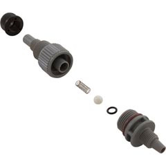 Injection Fitting,Blue-White,1/2" & 1/4"mpt,3/8"od tube,6psi