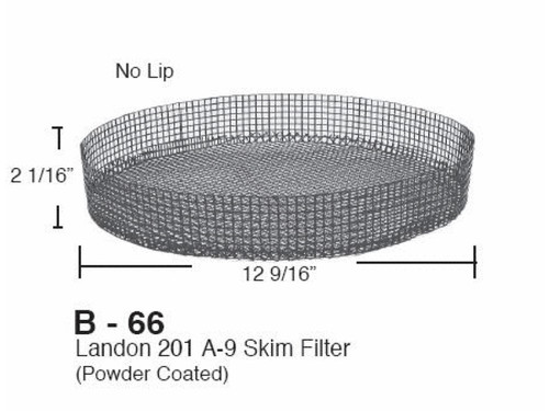Basket, Skimmer, Landon (201A-9), Gen, Metal, Powder Coat Basket, Skimmer, Landon (201A-9), Gen, Metal, Powder Coat