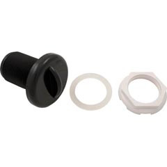 Air Ctrl, BWG/HAI Std, 1-3/4"hs, 2-5/8"fd, Crescent, Blk, 1"