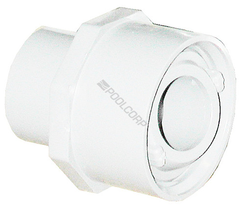 Eyeball Reducer Adaptor, Pentair, 1-1/2"OD x 1"s, White Eyeball Reducer Adaptor, Pentair, 1-1/2"OD x 1"s, White