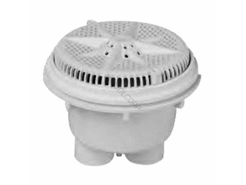 Main Drain,Pent StrGuard,8",72gpm,2-2"Btm Port,ABS,Blk,qty 2 Main Drain,Pent StrGuard,8",72gpm,2-2"Btm Port,ABS,Blk,qty 2