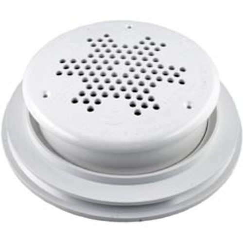 Frame, A & A Manufacturing PDR, 10" Round, with Grate, White Frame, A & A Manufacturing PDR, 10" Round, with Grate, White