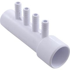 Manifold, 3/8" Barb, 4 Port, 1" Slip x 1" Spigot