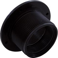 Wall Fitting, Gunite Std Body, 1-1/2"mpt x 1-1/2"fpt, Blk
