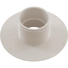 Wall Fitting, Aquastar, 6"dia, 2-1/2"mpt x 2"s, White