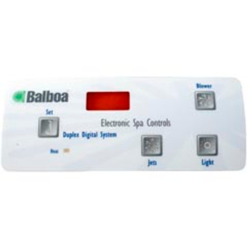 Overlay, BWG Duplex Digital, Jet/Blower/Light, LED Overlay, BWG Duplex Digital, Jet/Blower/Light, LED