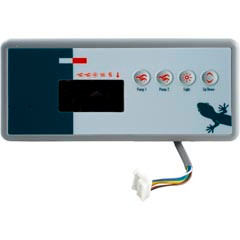 Topside, Gecko TSC-19,4 Button,2 Pump, Large Rec,LED wht/blu