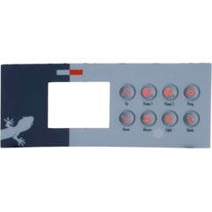 Overlay, Gecko TSC-4, 8-Button, P1, P2, Bl, Lt