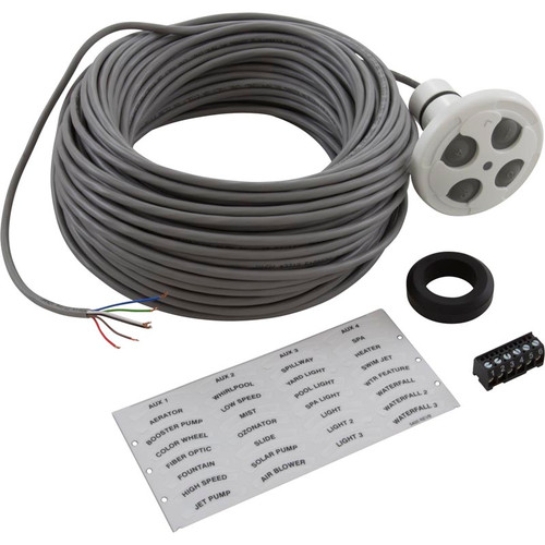 Control Panel, Jandy Spa-Side 4 Function, White, 100' Cord
