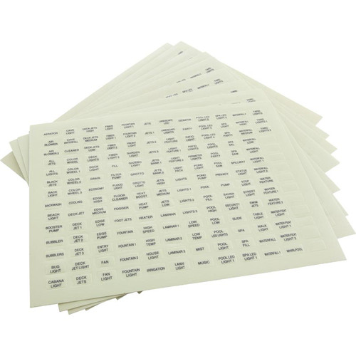 Pentair IntelliTouch® Outdoor Control Panel Label (10PK)