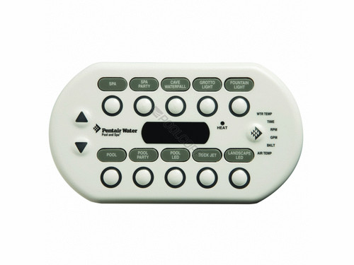 Control Panel, Pentair SpaCommand, 150ft Cable, White Control Panel, Pentair SpaCommand, 150ft Cable, White