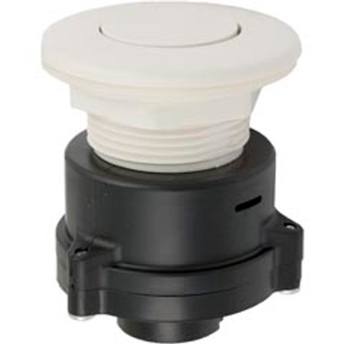 Air Button, TDI 3242, Flush,1-5/8"hs,2-9/16"fd, White Air Button, TDI 3242, Flush,1-5/8"hs,2-9/16"fd, White