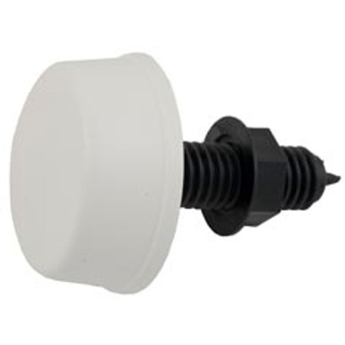 Air Button, Herga, Mushroom, 13/16"hs, 2-1/4"fd, Thd, White Air Button, Herga, Mushroom, 13/16"hs, 2-1/4"fd, Thd, White