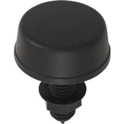Air Button, Herga, Mushroom, 13/16"hs, 2-1/4"fd, Thd, Black Air Button, Herga, Mushroom, 13/16"hs, 2-1/4"fd, Thd, Black