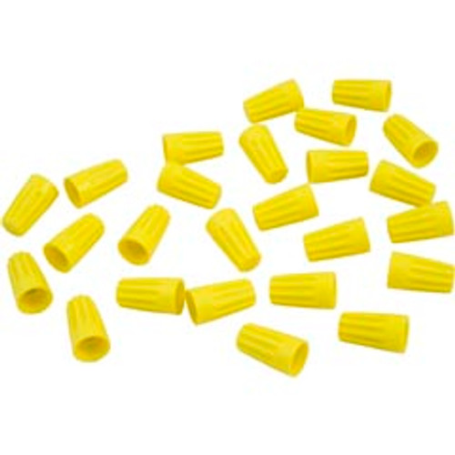 Wire Nut Connector, 18-10 AWG, Yellow, Quantity 25