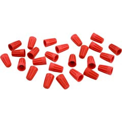 Wire Nut Connector, 18-8 AWG, Red, Quantity 25