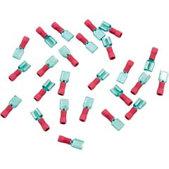 Disconnect, Female, 22-18AWG, .250 Tab, Red, Quantity 25