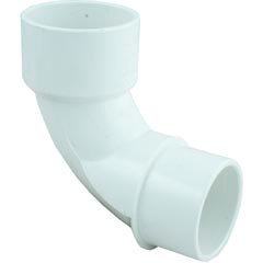 90 Elbow, Sweep, 2-1/2" Slip x 2-1/2" Spigot, PVC