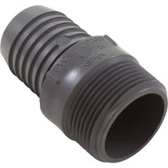 Barb Adapter, Lasco, 1-1/4"mpt x 1-1/4"b, Hose, PVC