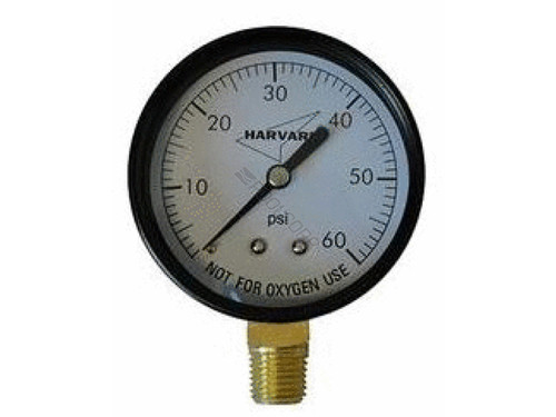 2" 0-60Psi 1/8" Btm Mount Steel Pressure Gauge