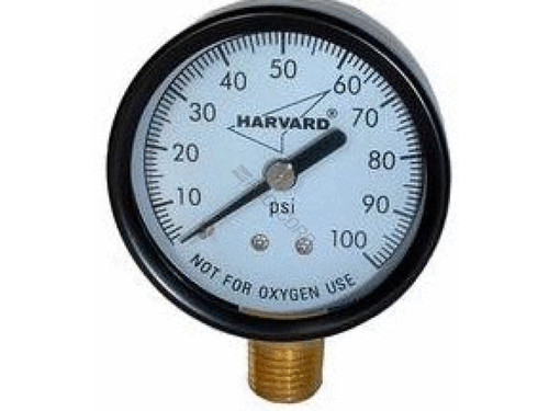 2" 0-100Psi 1/8" Back Mt Steel Pressure Gauge