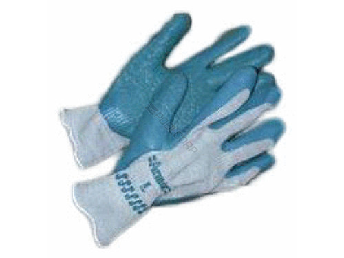 Large Rubber Coated Knit Work Gloves