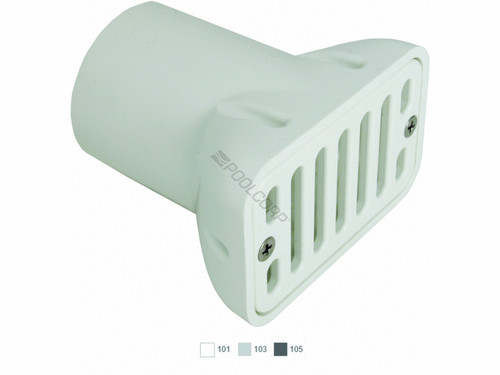 2"X4" Dark Gry Gutter Deck Drain