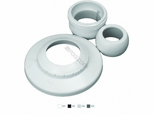 1.5"Mpt Dk Gry Eyeball W/ 1" Orifice & Deco Cover 1.5"Mpt Dk Gry Eyeball W/ 1" Orifice & Deco Cover