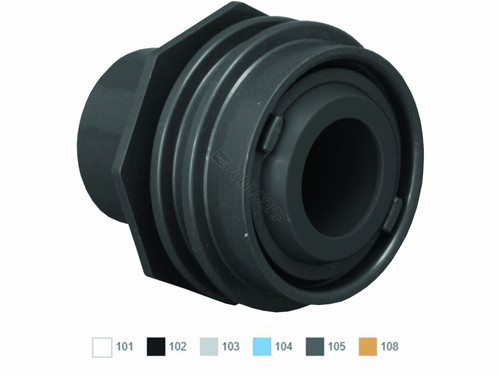 1"X1.5"Slip-In Dark Gry Flush Mt Return Ftg W/Wtr Stop 1"X1.5"Slip-In Dark Gry Flush Mt Return Ftg W/Wtr Stop