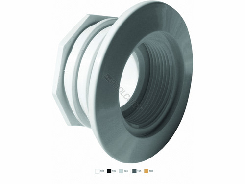 1.5"Fpt Black Large Wall Ftg W/ Water Stop 1.5"Fpt Black Large Wall Ftg W/ Water Stop