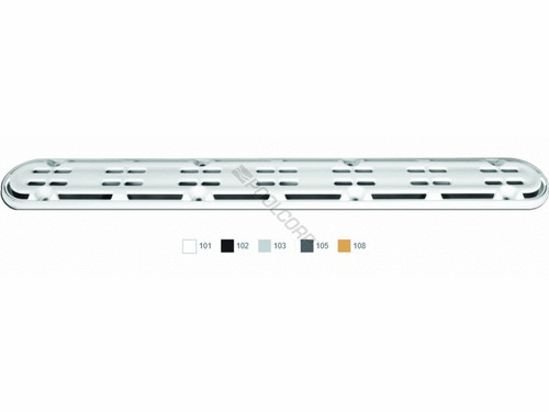 32" Black Channel Drain Frame & Grate