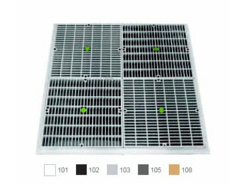 24" Sq Black Frame W/ Ae Suction Outlet Cvr