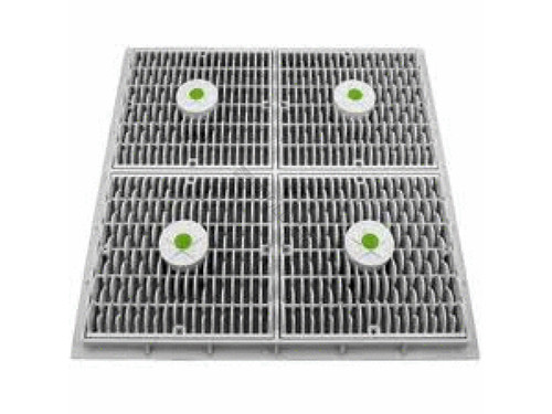 18" Sq Black Mud Frame W/ Suct Outlet Cover