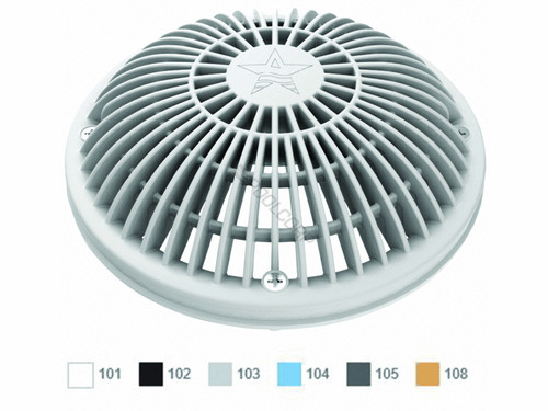 8" Rd Tan Moflow Suction Outlet Cover w/ Frame