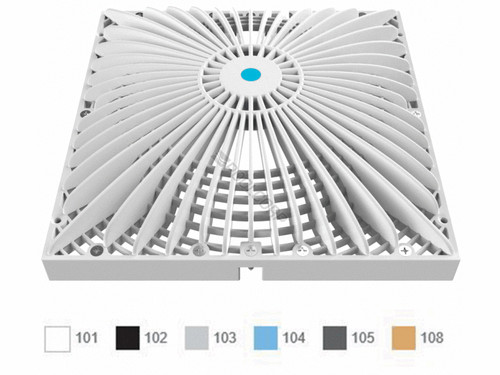 12" Sq Retrofit Tan Moflow Suction Outlet Cover